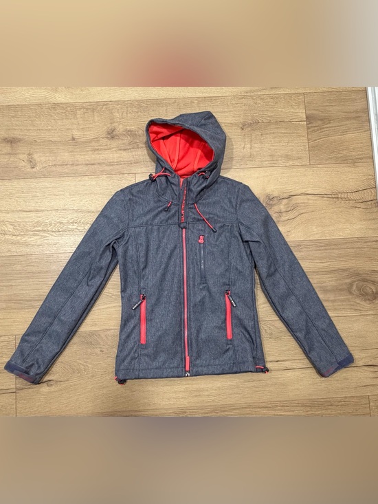 Superdry Jackets & Blazers - Superdry Red and Black Windtrekker Patch Jacket